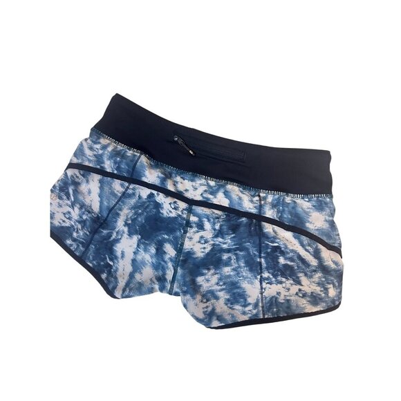 Lululemon 6 Speed Short Seaside Silver Fox Alberta Lake Naval Blue Rare 4 - Picture 4 of 7